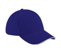 Beechfield Unisex Athleisure Baseball Kappe Baumwolle (French Blau/Weiß) Einheitsgröße
