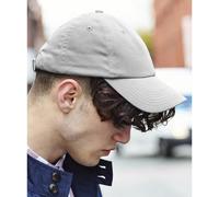 Beechfield Unisex Authentic 6 Panel Baseball Kappe (Hellgrau) Einheitsgröße