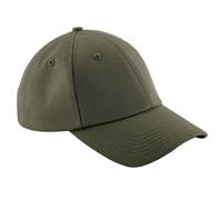 Beechfield Unisex Authentic 6 Panel Baseball Kappe (Khakigrün) Einheitsgröße