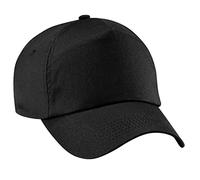Beechfield Unisex B010. BLK 5-Panel Cap, schwarz, one Size