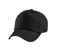 Beechfield 5-Panel-Kappe B010 Original Schwarz Unisex Einheitsgröße