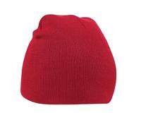 Beechfield Unisex B044. CSR schlupfslip Beanie, rot, Einheitsgröße