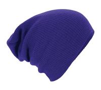 Beechfield Unisex B461 Slouch Beanie Baseball Cap, violett, Einheitsgröße