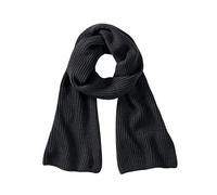 BEECHFIELD METRO KNITTED SCARF BLACK