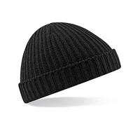 Beechfield Unisex Trawler Beanie Hat Baseball Cap, Schwarz (Black 000), Einheitsgröße