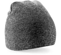 Beechfield Strickmütze B44 Original Pull-On Beanie Flach geschnitten Antikgrau Einheitsgröße