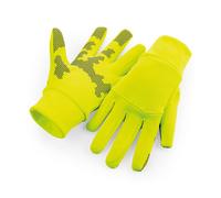 Beechfield Unisex Erwachsene Softshell Sport Tech Handschuhe (Fluoreszierend Gelb) L/XL