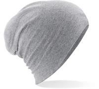 Beechfield Mütze Hemsedal CB368 – leichte Baumwolle – Grau meliert – One Size