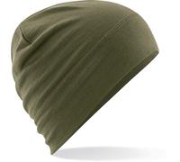 Beechfield Beanie-Mütze CB370 Merinowolle Unisex Military Green One Size