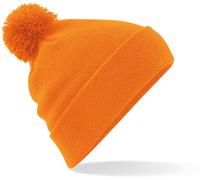 CB426 Beechfield Strickmütze Original Bommelmütze Orange One Size