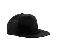 CB610 Beechfield 5-Panel Snapback Rapper Cap Black One Size