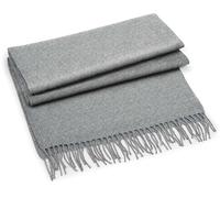 Beechfield Schal CB500 – klassisch gewebt, 186 x 47 cm, Grau meliert