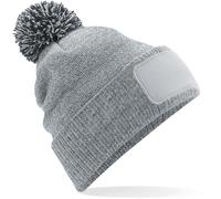Beechfield Unisex Snowstar Patch Beanie Bommel-Mütze B443