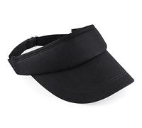 Beechfield Unisex Sport Visor/Schirmmütze (2 Stück/Packung) (EinheitsgröÃŸe) (Schwarz)