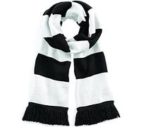 Beechfield Schal – Stadionschal, Mehrfarbig (Black/White 00) – One Size