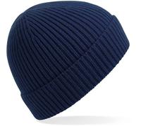 CB380 Beechfield Strickmütze mit Umschlag Oxford Navy One Size
