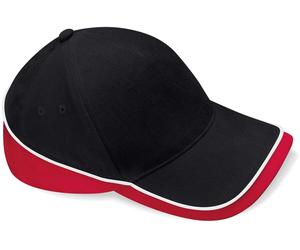 Beechfield Unisex Teamwear Competition Kappe Klassische Cap B171 black/classic red/white one size