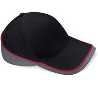 CB171 Beechfield Kappe Teamkleidung Wettbewerbskappe Black One Size