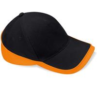 Basecap Teamwear Competition "CB171" - Beechfield® schwarz/orange Einheitsgröße
