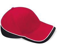Beechfield Unisex Teamwear Competition Kappe Klassische Cap B171 classic red/black/white one size