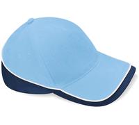 Beechfield Unisex Teamwear Competition Kappe Klassische Cap B171 sky blue/french navy/white one size