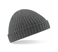 Beechfield Unisex Trawler Beanie Hat Baseball Cap, Grau (Smoke Grey 000), Einheitsgröße