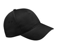 Beechfield Unisex Ultimate 5 Panel Cap Baseballkappe, Schwarz, Einheitsgröße
