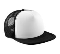Beechfield Unisex Vintage Trucker Baseballkappe (One Size) (Schwarz/Weiß)