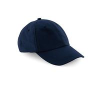 Beechfield Unisex Wasserbeständig 6 Panel Baseball Kappe (Einheitsgröße) (Marine blau )