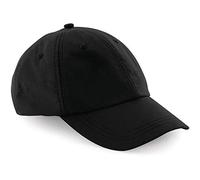 Beechfield Baseball Kappe 6 Panel – wasserbeständig – Unisex – Schwarz – Einheitsgröße