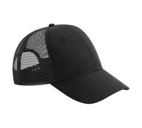 Beechfield - "Urbanwear" Trucker Cap Snapback (Schwarz) Einheitsgröße