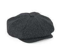 Beechfield Winter Schiebermütze aus Wolle Baker Boy - Kohle | S/M