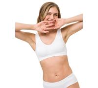BeeDees Damen Bustier Comfee Crop Top (Weiß 100), 44