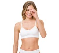 BeeDees Damen Comfee Strap Top Bustier, Weiß (Weiß 100), 40/42