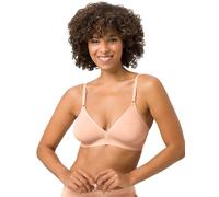 BeeDees Damen Soft-BH Microfun N Pale Peach, 75D ohne Bügel Verstellbare Träger ungepolsterte Cups Microfaser