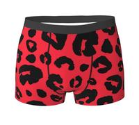 BEEOFICEPENG Leopard Löwe Tiger Tier Pri,Boxershorts für Herren, Unterhosen, Boxershorts, lustige Unterwäsche,XL