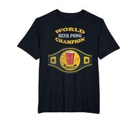 Beer Pong World Champion Vintage-Retro-T-Shirt T-Shirt, Herren Große Größen, Schwarz, 5X Tall