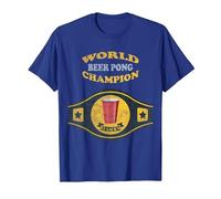 Beer Pong World Champion Vintage-Retro-T-Shirt T-Shirt, Herren, Königsblau, XXL