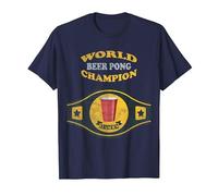 Beer Pong World Champion Vintage-Retro-T-Shirt T-Shirt, Herren, Marineblau, 3XL