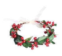 Beeren-Haarband, Blumenkranz mit roten Beeren, floraler Kopfschmuck im Wald-Stil, Boho-Stil, für Hochzeit, Festival, als Foto-Requisit, für, Reisen, 1 Stück