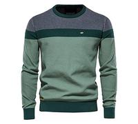 BeerMmay Herren Pullover Pullover gestreifte Nähte Langarm Pullover lässiger Herren Pullover Pullover Pullover