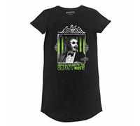 Beetlejuice Damen/Damen Ghost With The Most T-Shirt-Kleid, Schwarz/Grün/Weiß, 85