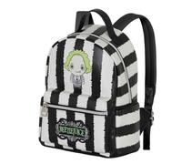 Karactermania Rucksack Beetlejuice Stripes-Heady, Weiß, 24,5 x 29 cm, 8 L, Einheitsgröße