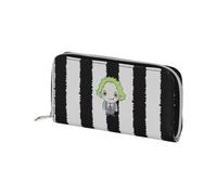 Beetlejuice Stripes-Unverzichtbare Geldbörse, Weiß, 19 x 10 cm