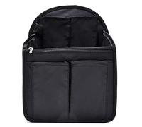 BeeViuc Rucksack Organizer Filz für Fjallraven Kanken (16L / No 2) Fächer für Handy, Laptop, Mappen, Schlüssel UVM. | Ideal für Schule, Studium, Arbeit, Reisen oder Freizeit Größe - Schwarz(S)