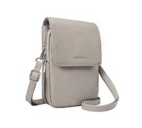 befen Echtleder Handytasche zum Umhängen, RFID-Blockierung Handy Umhängetasche Damen Leder, Handytasche mit Geldbörse zum Umhängen, Crossbody Bag mit Verstellbar Schultergurt, Beige Grau