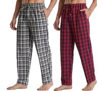 BEGIANT Schlafanzughose Herren Lang 2er Pack Pyjama Hose Schlafhose Kariert