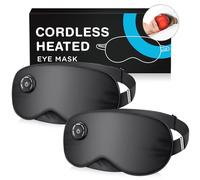 Beheizte Augenmaske, kabellos, USB-Augenheizkissen, Maske mit Temperaturkontrolle, elektrische warme Augenkompresse für trockene Augen, Blepharitis, Chalazion, Geschenk für Männer und Frauen (2