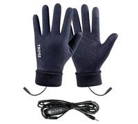 Beheizte Handschuhe, USB Beheizte Winterhandschuhe, Touchscreen 3 Temperatureinstellungen Fäustlinge, Ideal für Winter Radfahren Angeln Outdoor-Aktivitäten