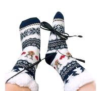Beheizte Hausschuhe Socken Für Herren - Winter Fußwärmer,Wärmende Boden Socken - Für Frauen Männer Erwachsene Büro Wohnung Studieren Keller Urlaub Reisen Yoga Schlafzimmer Wohnzimmer Abend Entspannung